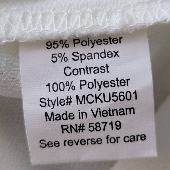 SALE NWT NY Collection White Flutter Sleeve Top Silver & Gold Studded Accents M - Picture 14 of 15